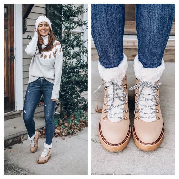 j crew shearling boots